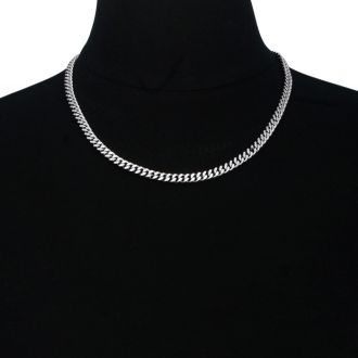 Mens Stainless Steel 20 Inch Curb Chain. Solid and Masculine and The Perfect Length