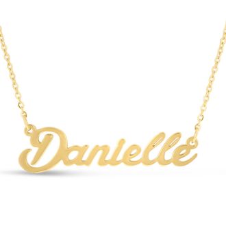 Danielle Nameplate Necklace In Gold