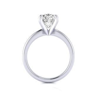 3 Carat Cushion Diamond Engagement Ring In 14K White Gold