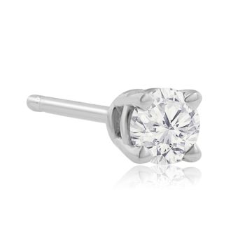 1/4 Carat Diamond Stud Earrings In White Gold