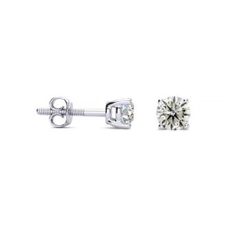 1/2 Carat Diamond Stud Earrings In Platinum Featured on Dr. Phil