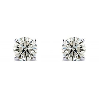 1/2 Carat Diamond Stud Earrings In Platinum Featured on Dr. Phil