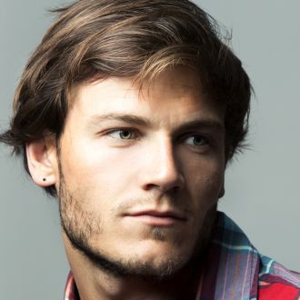 1/6ct Black Single Diamond Stud Earring in 14k Yellow Gold