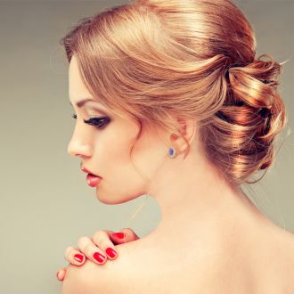 3.00 Carat Fine Quality Tanzanite And Diamond Earrings In 14K Yellow Gold