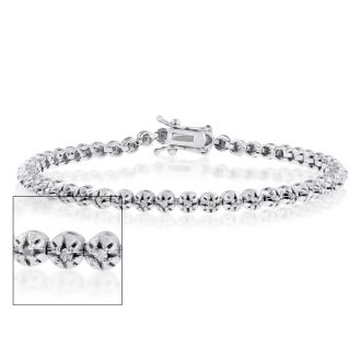 Classic 1 Carat Natural Diamond Bracelet