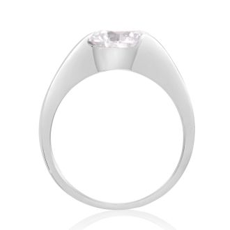 2 Carat Crystal Solitaire Engagement Ring