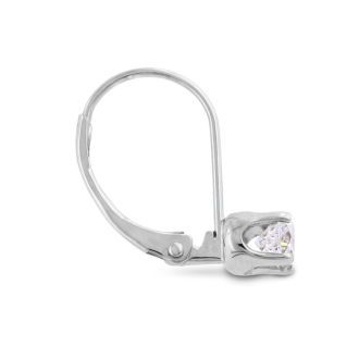 Diamond Drop Earrings: 1/2 Carat Diamond Drop Earrings in 14k White Gold.  Very Popular, Shiny Natural Diamond Earrings