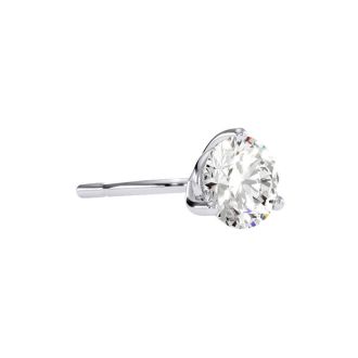 1/2 Carat Natural Genuine Diamond Stud Earrings In Martini Setting, 14 Karat White Gold