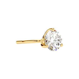 1/2 Carat Natural Genuine Diamond Stud Earrings In Martini Setting, 14 Karat Yellow Gold