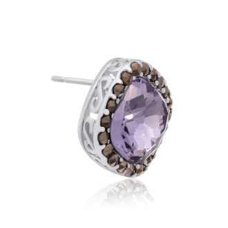 4ct Crystal Tanzanite and Marcasite Earrings
