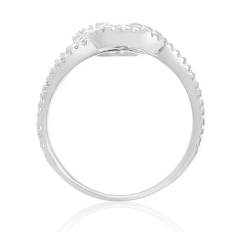 CZ Wave Ring in Sterling Silver
