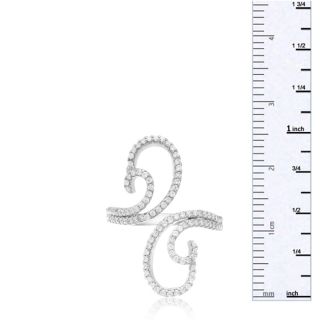 CZ Wave Ring in Sterling Silver
