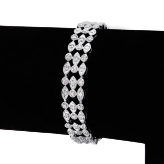 Grab This Beautiful Bracelet Instead!   1ct Vintage Diamond Bracelet. Wonderful Antique Model Lends A Retro Look & Feel