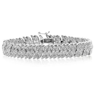 2 Carat Diamond Tennis Petal Bracelet