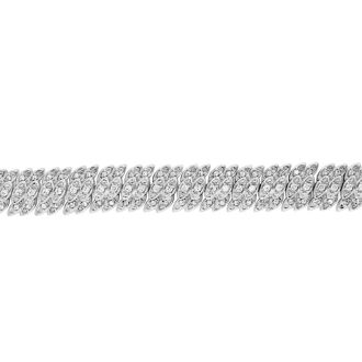 2 Carat Diamond Tennis Petal Bracelet