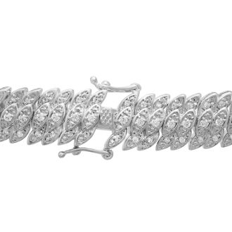 2 Carat Diamond Tennis Petal Bracelet