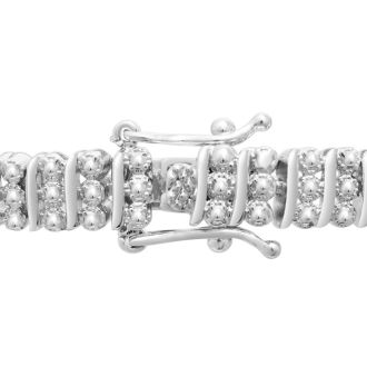 1ct Three Row Diamond Bracelet. Bold Three-Row.  Beautiful New Blowout Diamond Bracelet!
