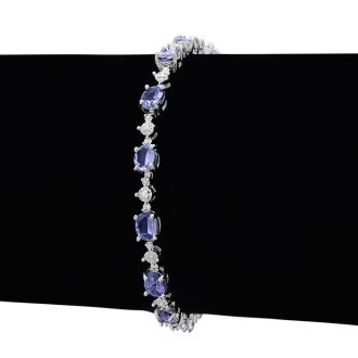 5ct Tanzanite and Diamond Bracelet
