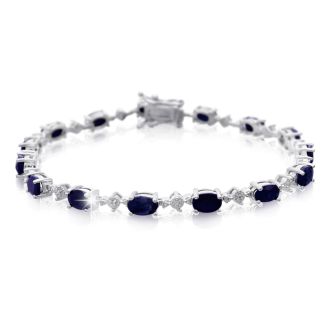 9 3/4ct Sapphire and Diamond Bracelet
