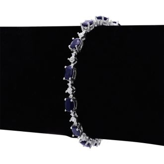 9 3/4ct Sapphire and Diamond Bracelet
