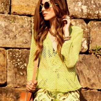 Antique Gold Spike and Leather Necklace