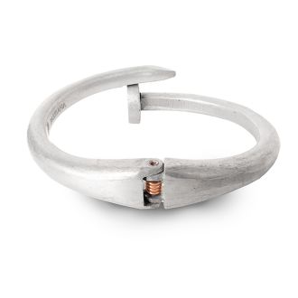 Raw Brass Designer Nail Bangle