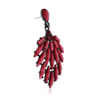Passiana Cascading Crystal Earrings, Marsala