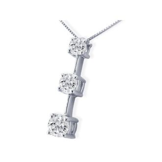 1/2ct Diamond Pendant in Solid White Gold, An Amazing Classic. Lowest Price EVER!
