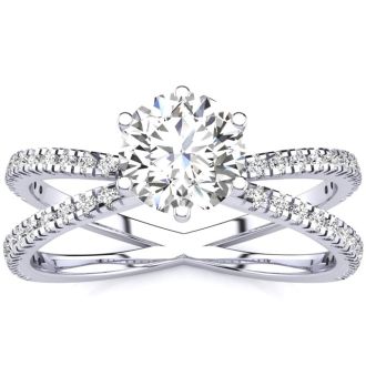 1.25ct Contemporary Diamond Engagement Ring

