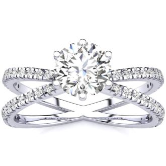 1.25ct Contemporary Diamond Engagement Ring
