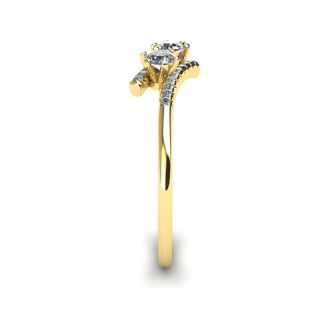 1/4 Carat Two Stone Diamond Ring In 14K Yellow Gold