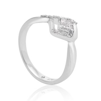 1/5 Carat Diamond Statement Ring In Sterling Silver - SPECIAL PURCHASE CLOSEOUT, LIMITED SUPPLY!