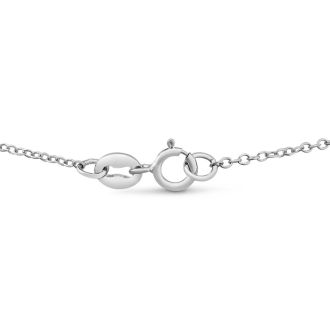 Sterling Silver Diamond Accent Bar Necklace, 18 Inches.  Our #1 Personalized Necklace! Get Yours Today!