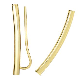 14 Karat Yellow Gold Classic 26x7mm Ear Climbers