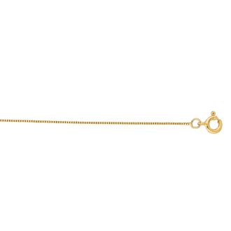 14 Karat Yellow Gold 0.45mm 18 Inch Classic Box Chain Necklace