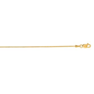 14 Karat Yellow Gold 0.90mm 20 Inch Round Snake Chain Necklace