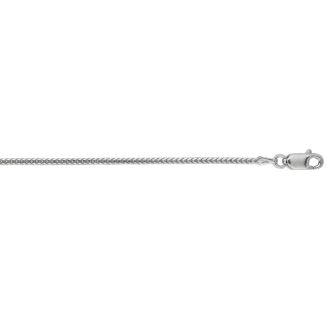 14 Karat White Gold 1.8mm 20 Inch Diamond Cut Franco Chain