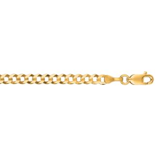 14 Karat Yellow Gold 3.60mm 7 Inch Comfort Curb Chain