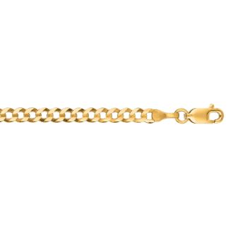 14 Karat Yellow Gold 3.60mm 18 Inch Comfort Curb Chain