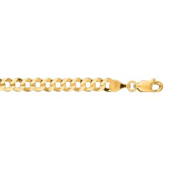 14 Karat Yellow Gold 4.70mm 8.50 Inch Comfort Curb Chain
