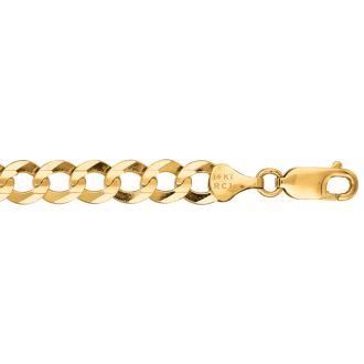 14 Karat Yellow Gold 7.0mm 22 Inch Comfort Curb Chain