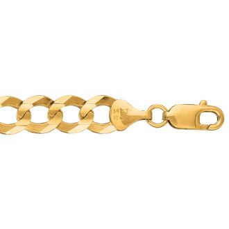 14 Karat Yellow Gold 10.0mm 22 Inch Comfort Curb Chain
