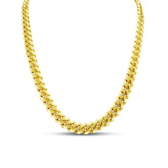 14 Karat Yellow Gold 5.0mm 22 Inch Miami Cuban Chain