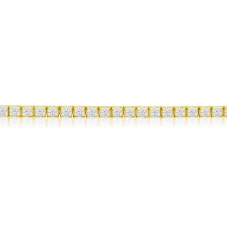 3 Carat Diamond Tennis Bracelet In 14 Karat Yellow Gold, 7 Inches