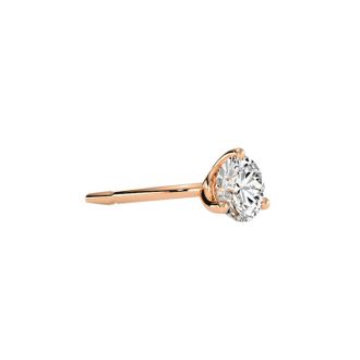 1/4 Carat Diamond Martini Stud Earrings In 14 Karat Rose Gold