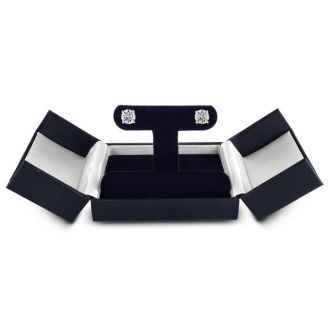 1 1/2 Carat Round Diamond Stud Earrings In 14 Karat Yellow Gold