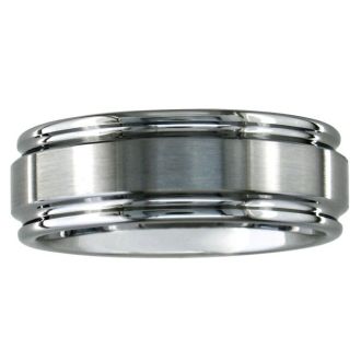 8mm Brush Finished Tungsten Wedding Band