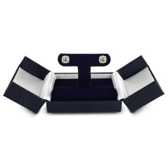 2 Carat Natural Diamond Stud Earrings In 14 Karat Yellow Gold. Very Shiny And Gorgeous. Upgraded Quality For 2023!