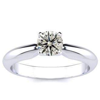 1/2ct Diamond Engagement Ring in White Gold, BLOWOUT