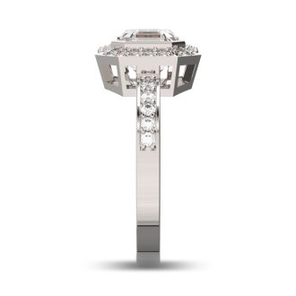 14 Karat White Gold 1 3/4 Carat Asscher Cut Halo Diamond Engagement Ring.  Just like Pippa Middleton
